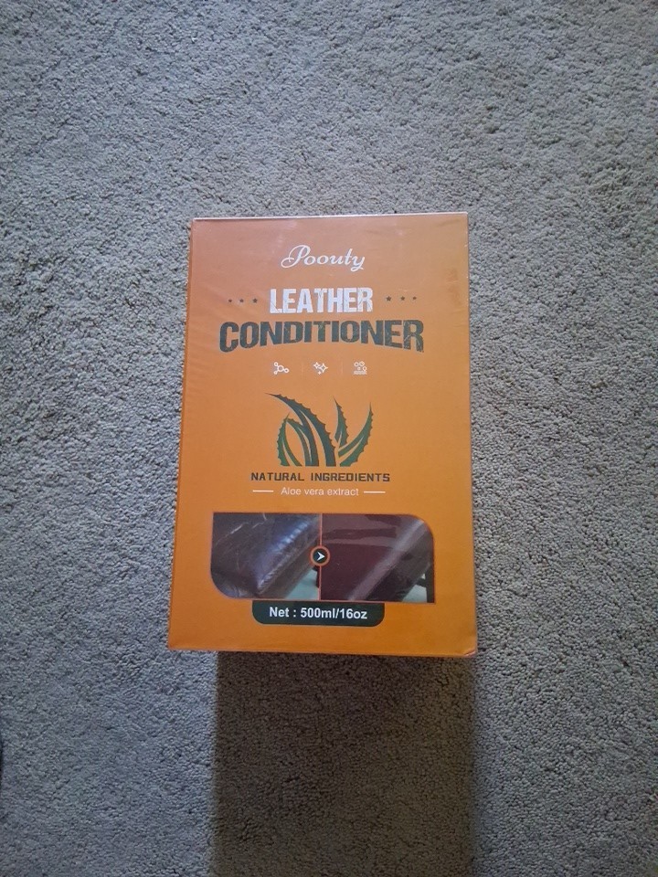 Poouty Leather Conditioner 500ml/16oz With Aloe Vera Extract