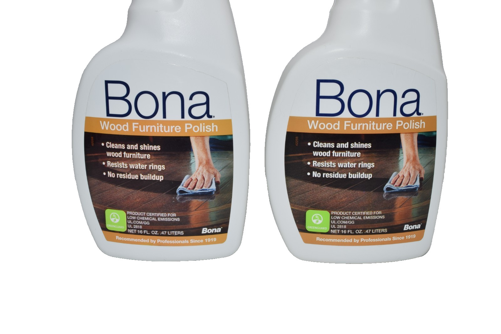 Bona Wood Furniture Polish Cleaner – Clean, Shine, No residue buildup, 2 PACK
