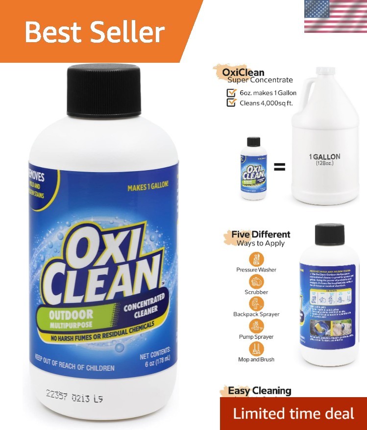 Outdoor Multipurpose Super Concentrated Cleaner – Makes 1 Gallon – Stain Remo…