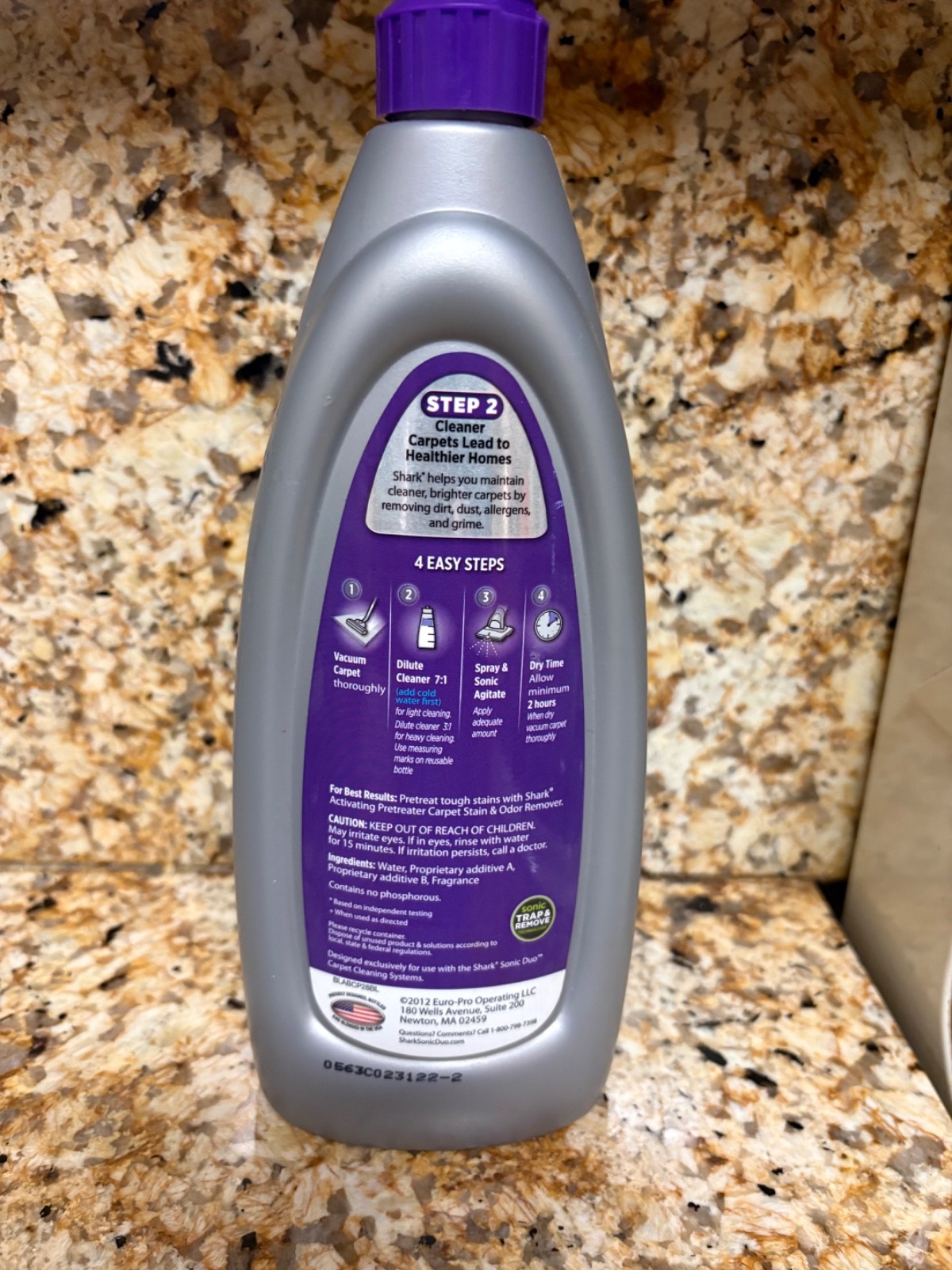 FULL Shark Carpet Buddy No Rinse Carpet Cleaner English Lavender 28 oz