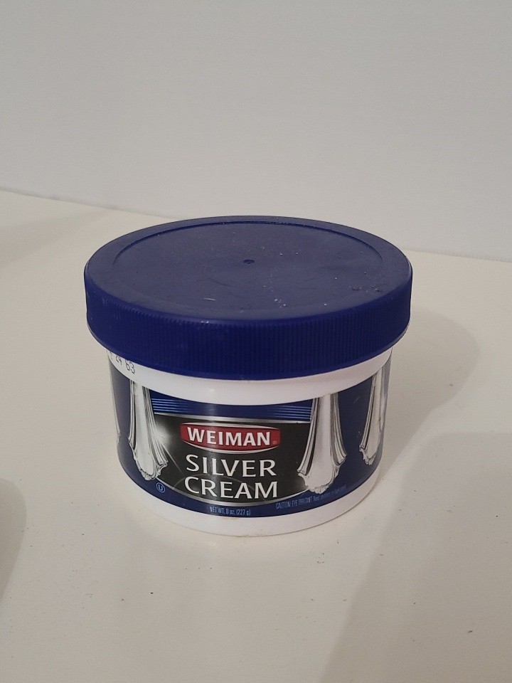 Weiman Wright’s Silver CleanerPolish Cream 8oz Dry W/sponge Original Label READ