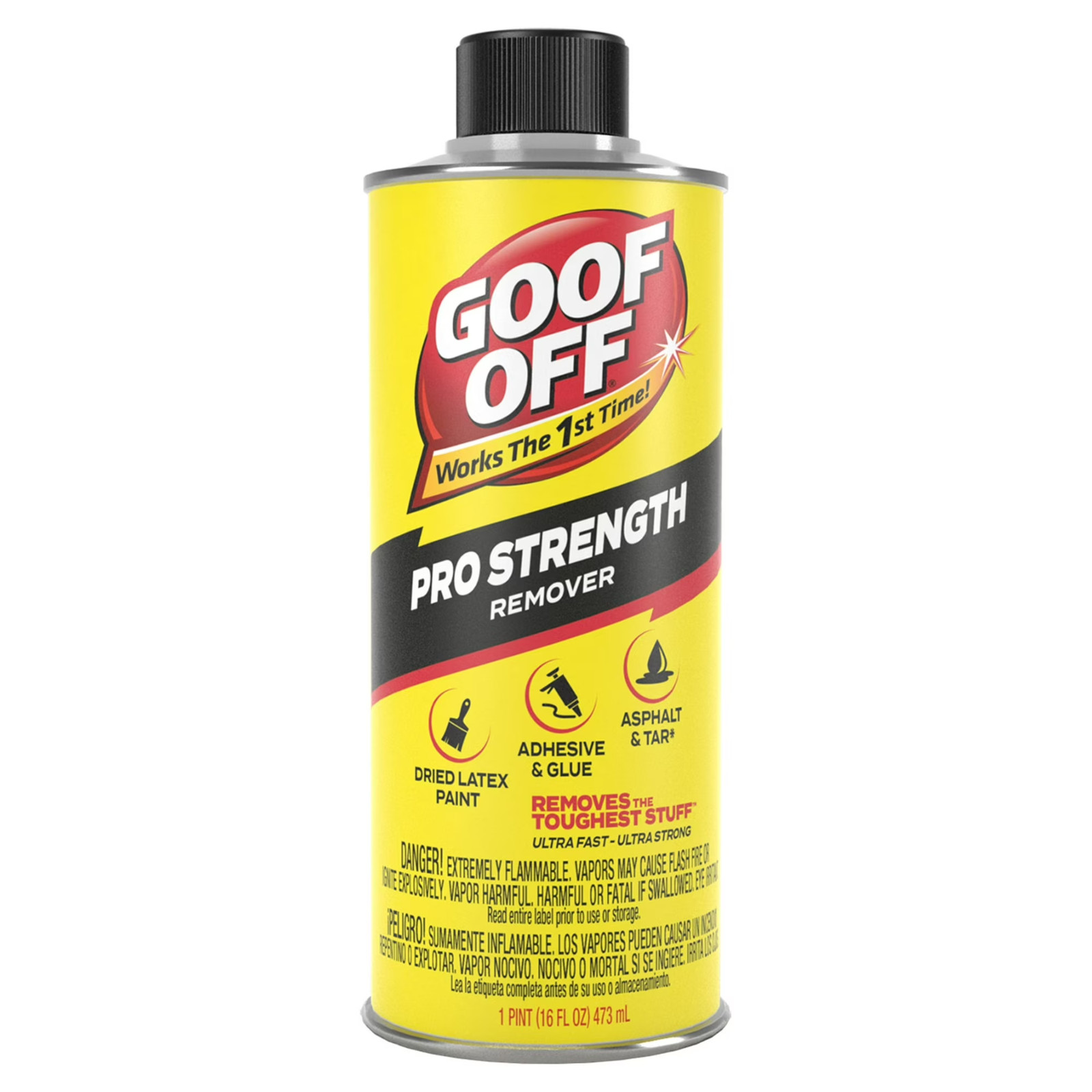 Goof Off FG653 Professional Strength Remover, Pourable 16-Ounce, Liquid