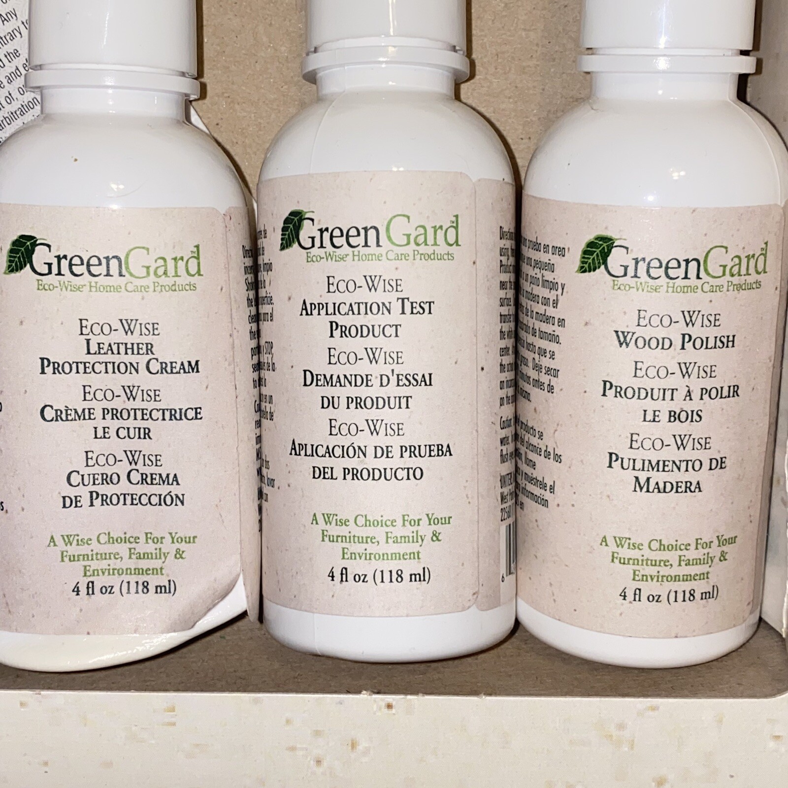 Green Gard Eco Wise Home Care Furniture Products for Fabric Leather & Wood 9 Pcs