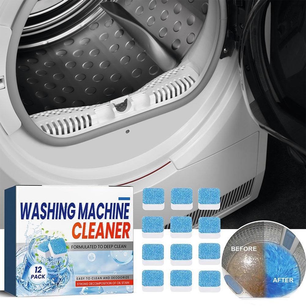 Washing Machine Cleaner Descaler 12/24pcs Deep Cleaning Tablets Efficient