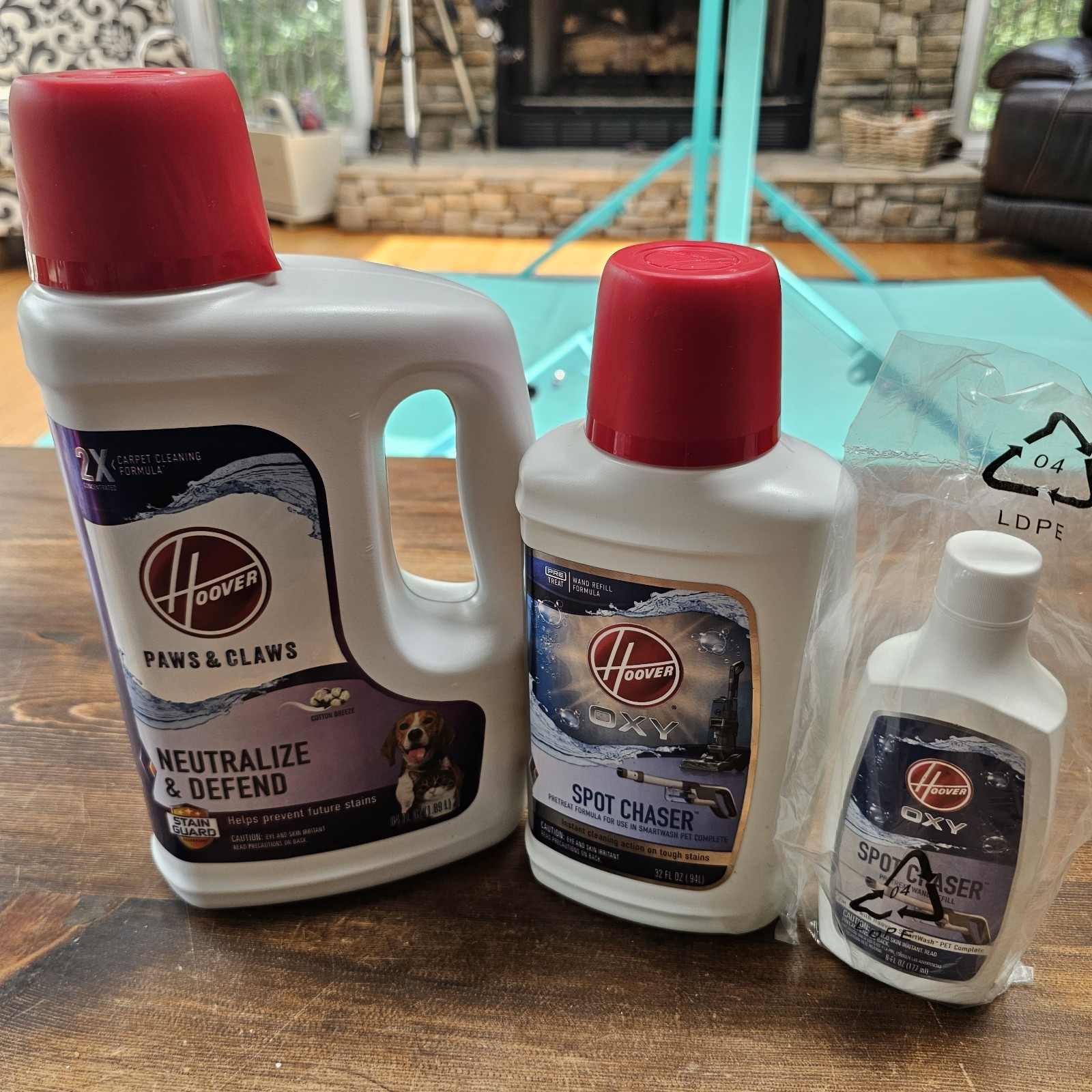Hoover Paws & Claws 64 Oz Spot Chaser With Oxy 32 Oz & 6 Oz New Stain Guard