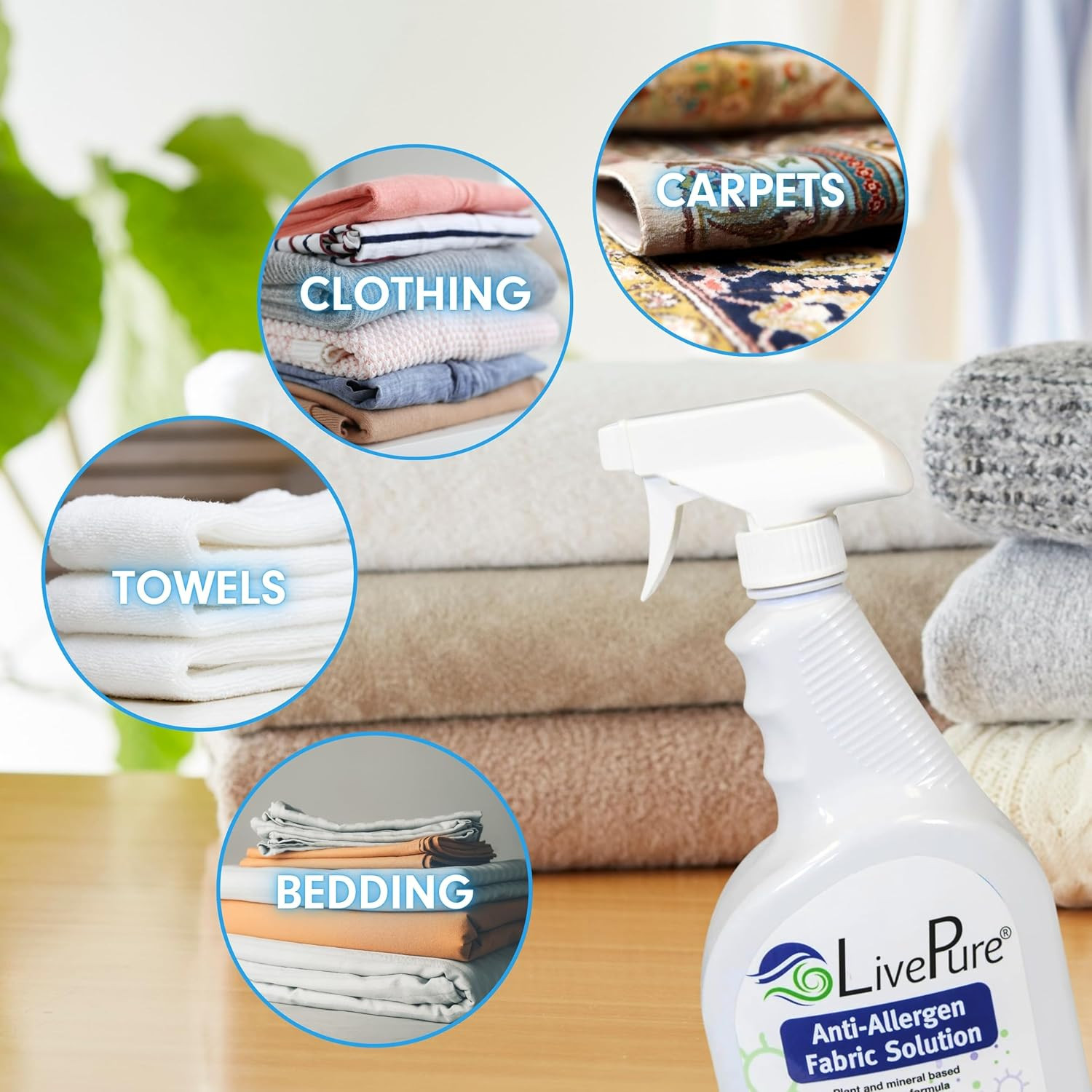 Anti-Allergen 32 OZ Fabric Spray for Household Surfaces