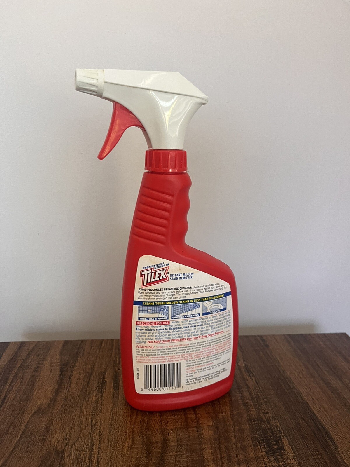 1 Professional Strength Tilex Instant Mildew Stain Remover Red bottle 55% Full