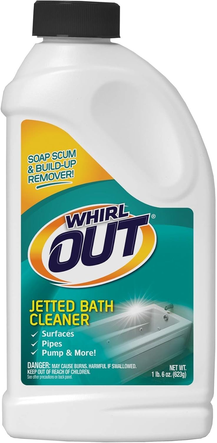 WhirlOUT 22 oz Eco-Friendly Jetted Bath Cleaner – Self-Cleaning Fresh Formula