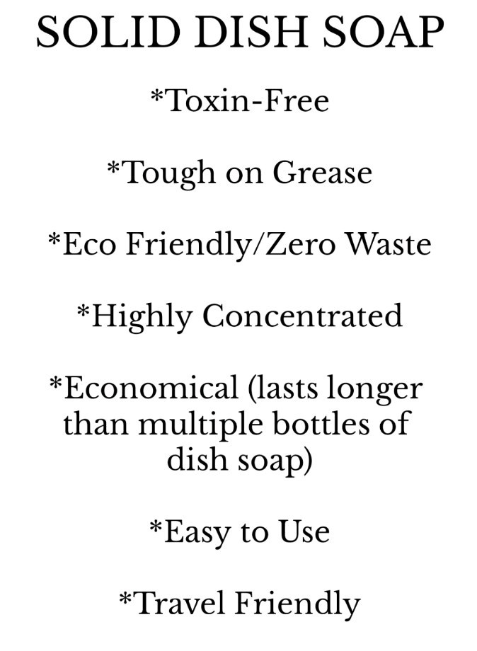 Solid Dish Soap *Refill* 2 Pack Pink Grapefruit All Natural