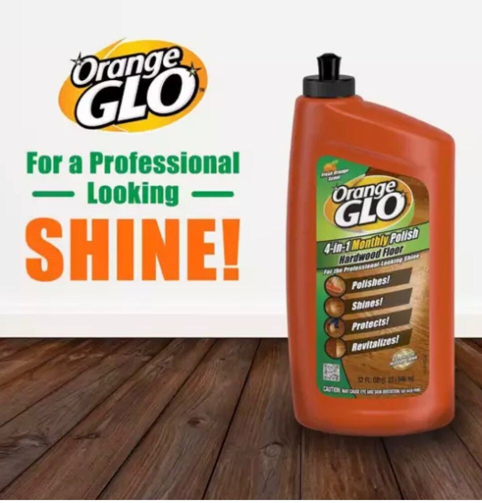 Orange Glo Fresh Orange Scent 4-in-1 Monthly Polish Hardwood Floor, 24 Fl. Oz.