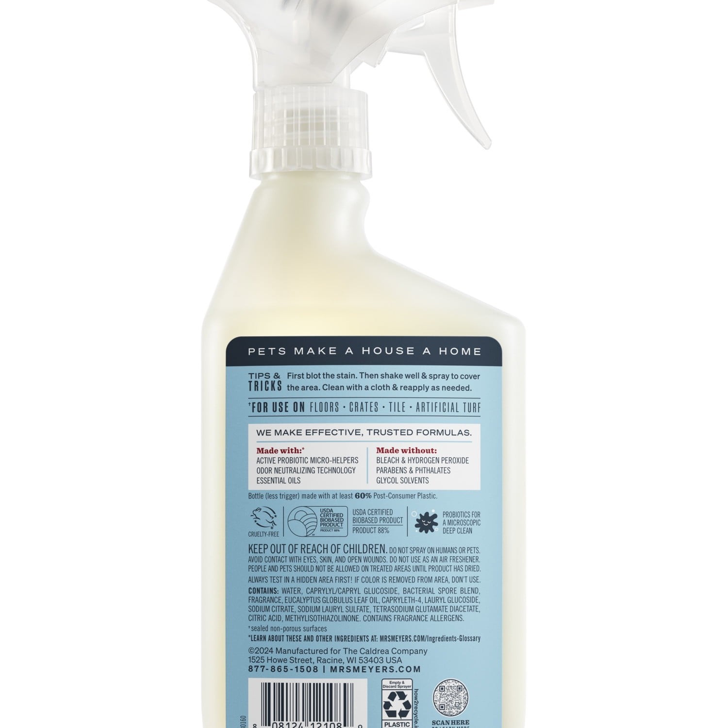 Pet Multi Surface Cleaner Clean Day Coconut Leaf Scent 16 Oz Durable Formula
