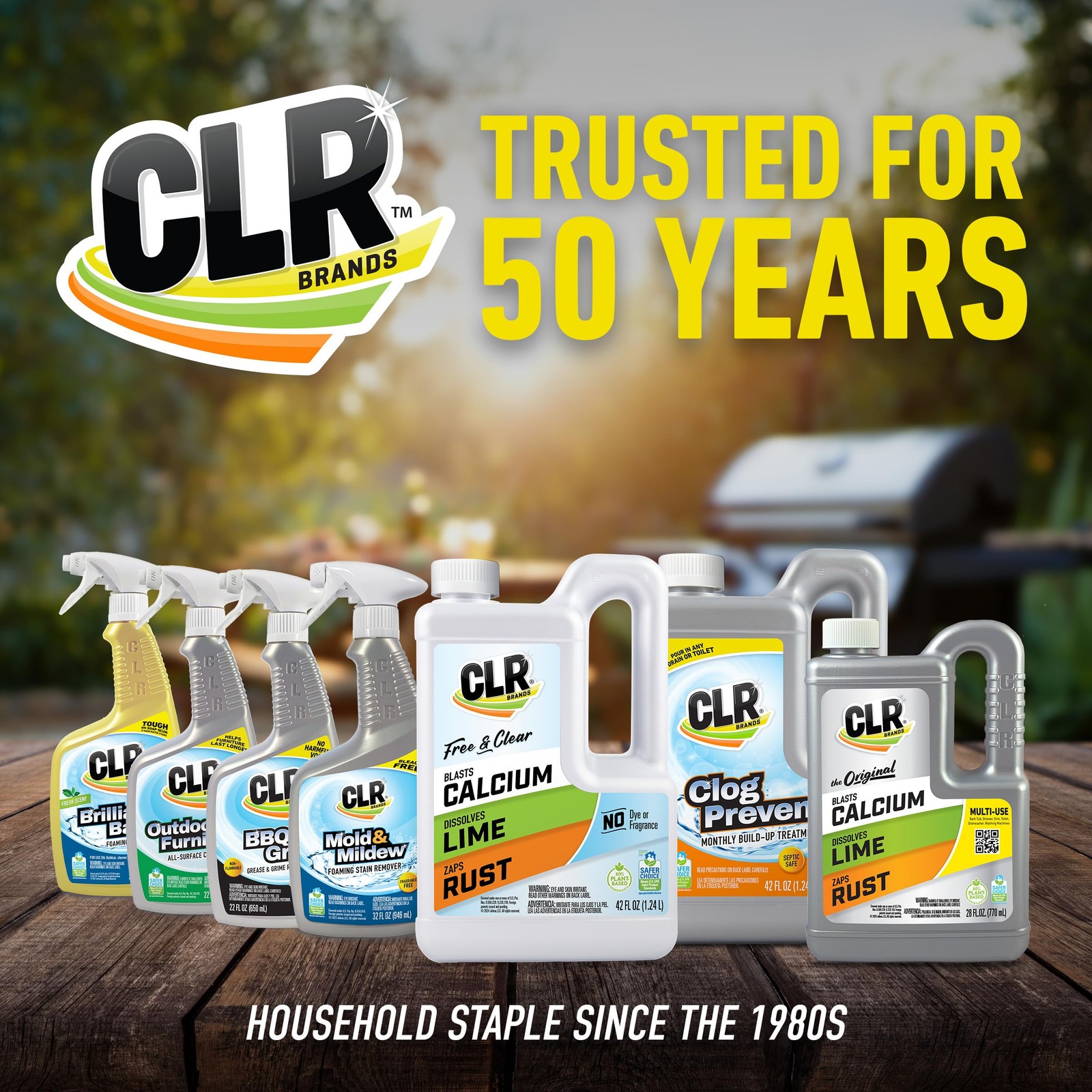 CLR Brands Grill Cleaner and Degreaser Spray, 26 oz. Bottle, BBQ Cleaner Remo…