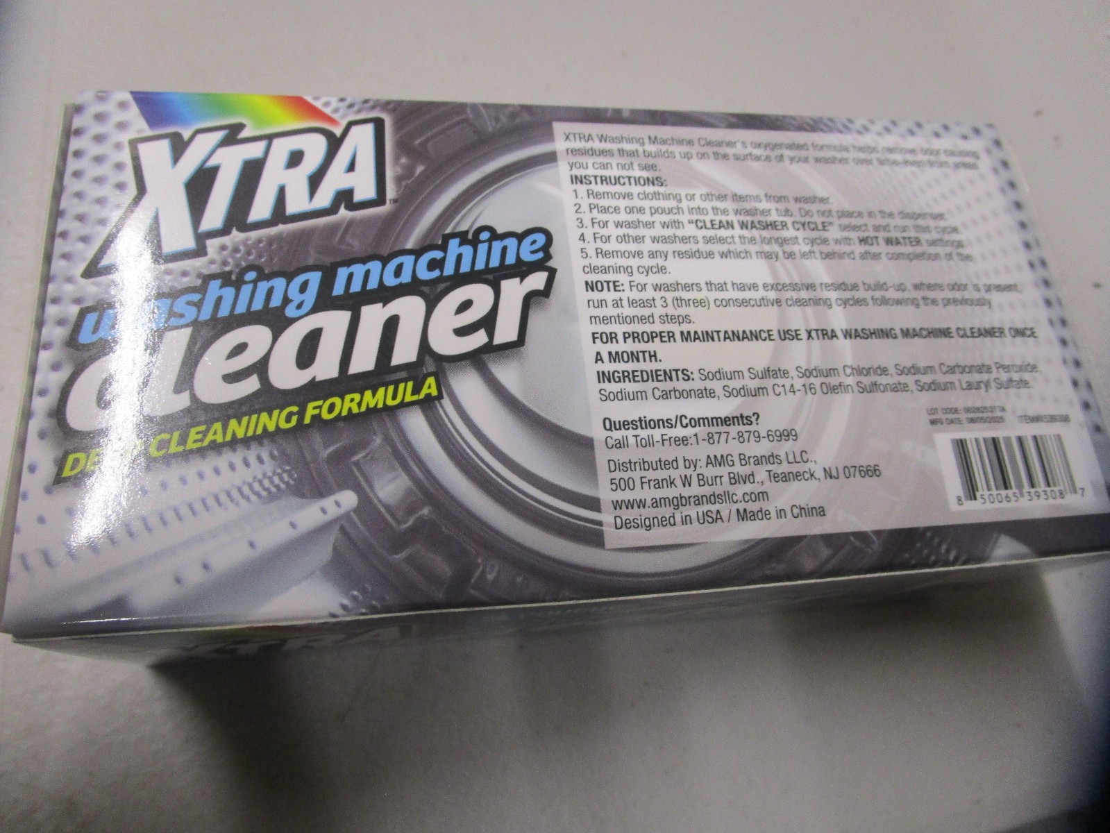 Xtra Washing Machine Cleaner Deep Cleaning Formula 3 Pouches