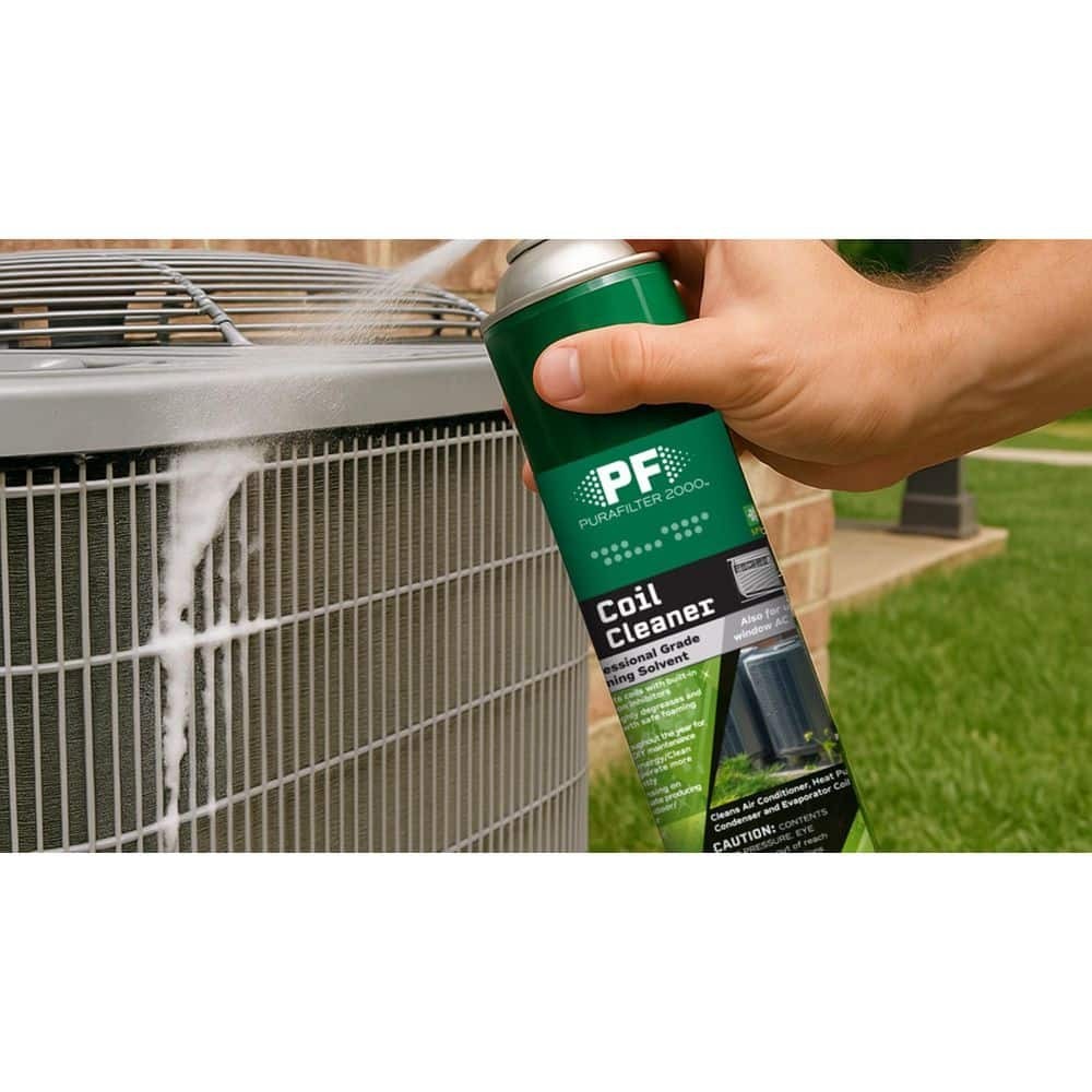 PURAFILTER 2000 Foaming Coil Cleaner Great for HVAC A/C Units & Evaporator Coils