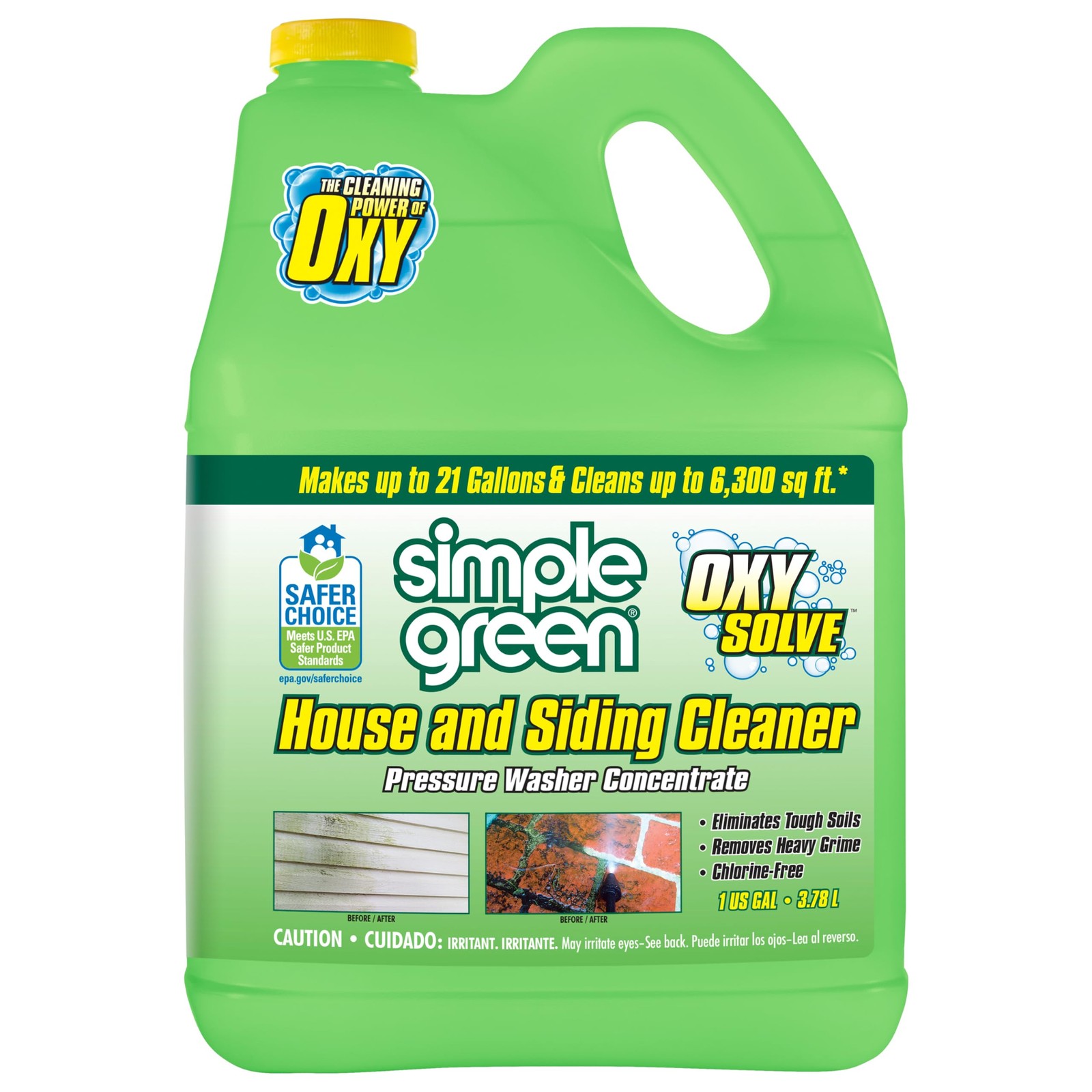House Siding Cleaner Concentrate Peroxide Mold Mildew Vinyl Wood Brick 1 Gal