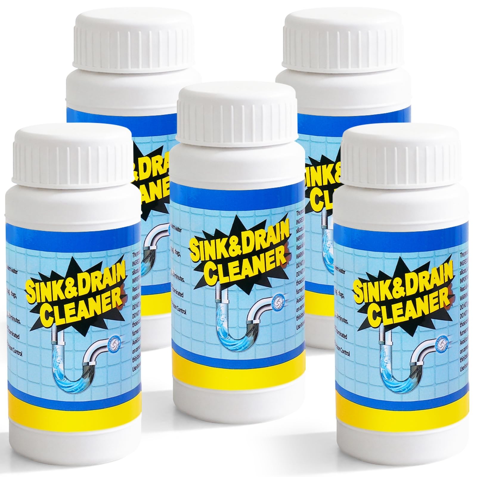 Sink Drain Cleaner Powder: Drain Clog Remover for Kitchen Bathroom Tubs and S…