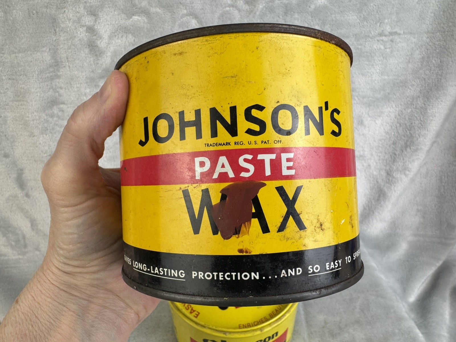 2 Original Formula JOHNSON’S PASTE WAX 16 oz Cans See Weight Photos Partials