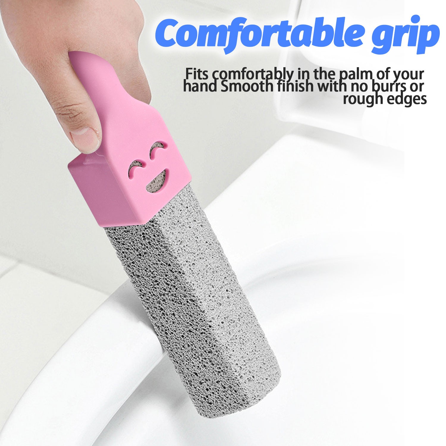 5Pcs Bathroom Pumice Stone Toilet Brush Kit Rust Limescale Remove Cleaning Tools