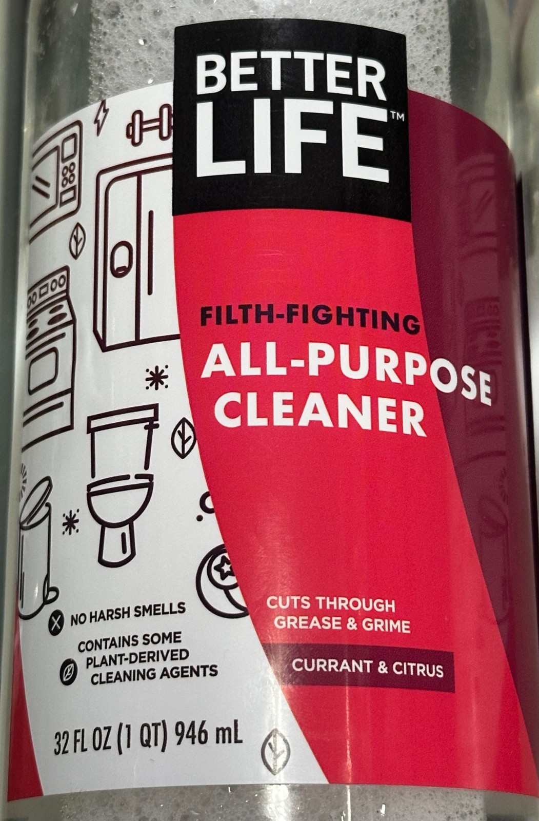 (2-Pack) BETTER LIFE All-Purpose Kitchen Odor Refresher Cleaner CURRANT & CITRUS