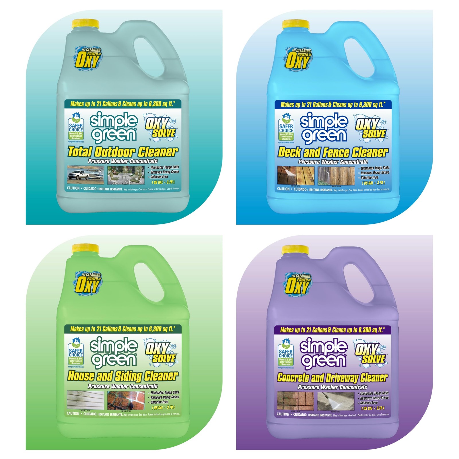 House Siding Cleaner Concentrate Peroxide Mold Mildew Vinyl Wood Brick 1 Gal
