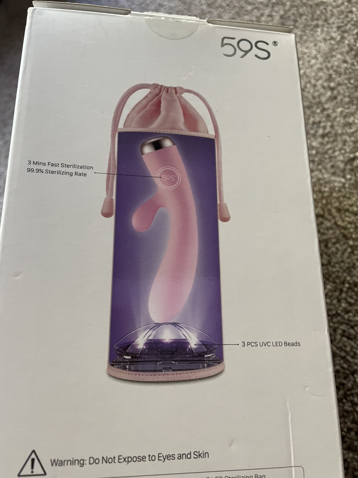 UVC LED STERILIZING BAG 3Min. Kills Bacteria LASH TECH ADULT Toys Cell Phone 59S