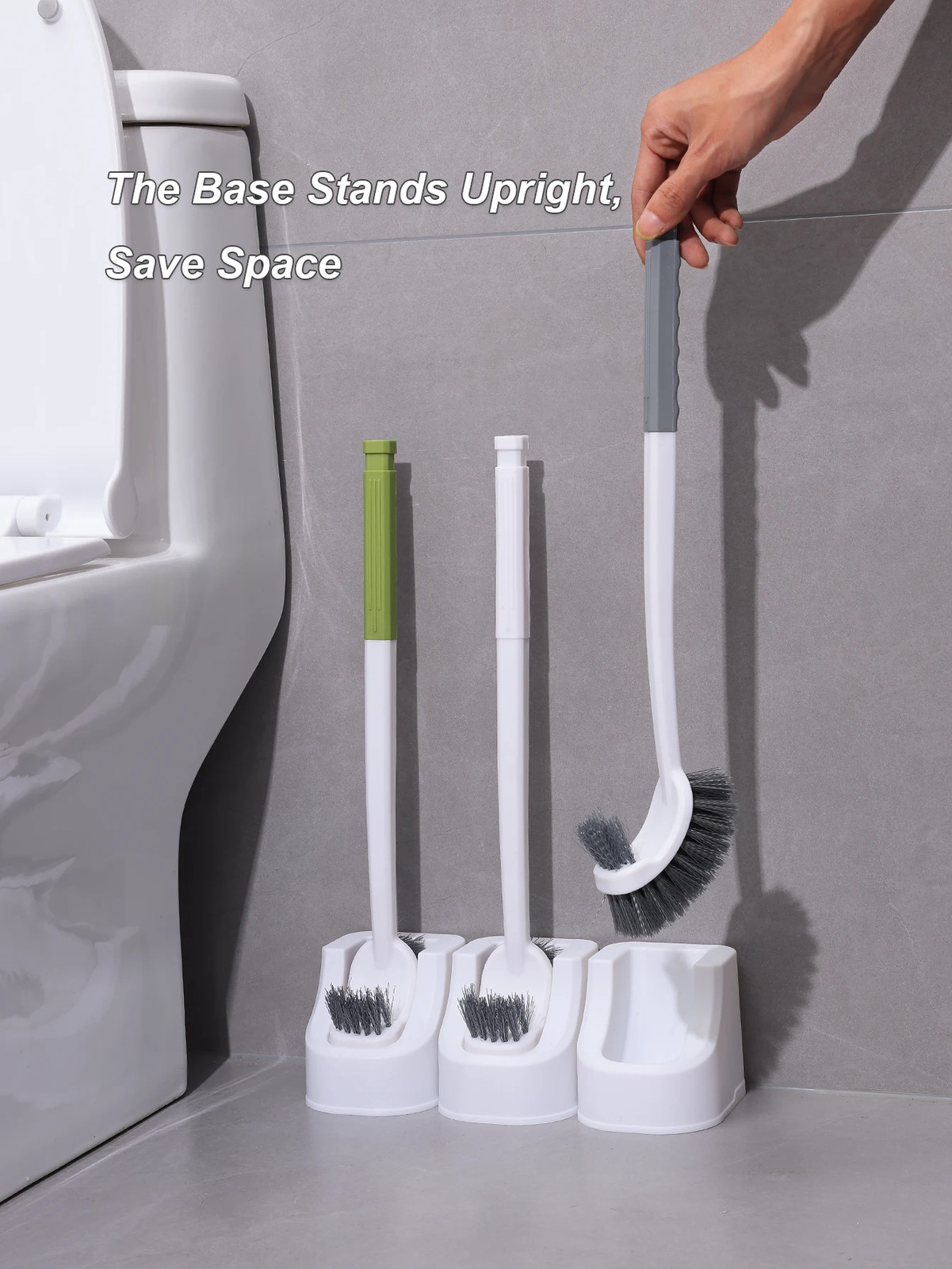 1/2pcs Household Toilet Brush With No Dead Corners No Punching In The…