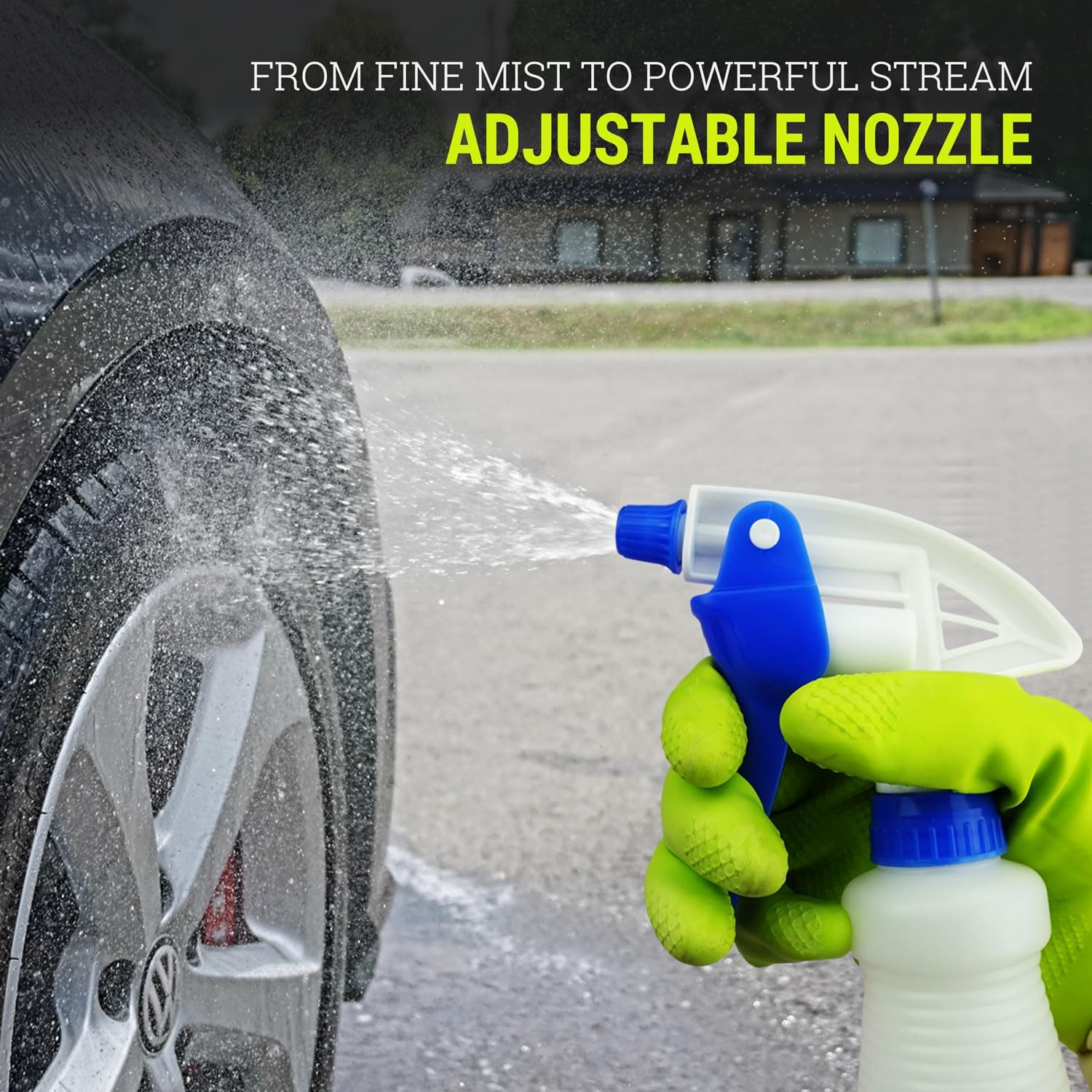 3X High Output Heavy Duty Spray Bottles for Cleaning Solutions, 3 Pack, 32 Oz Pr