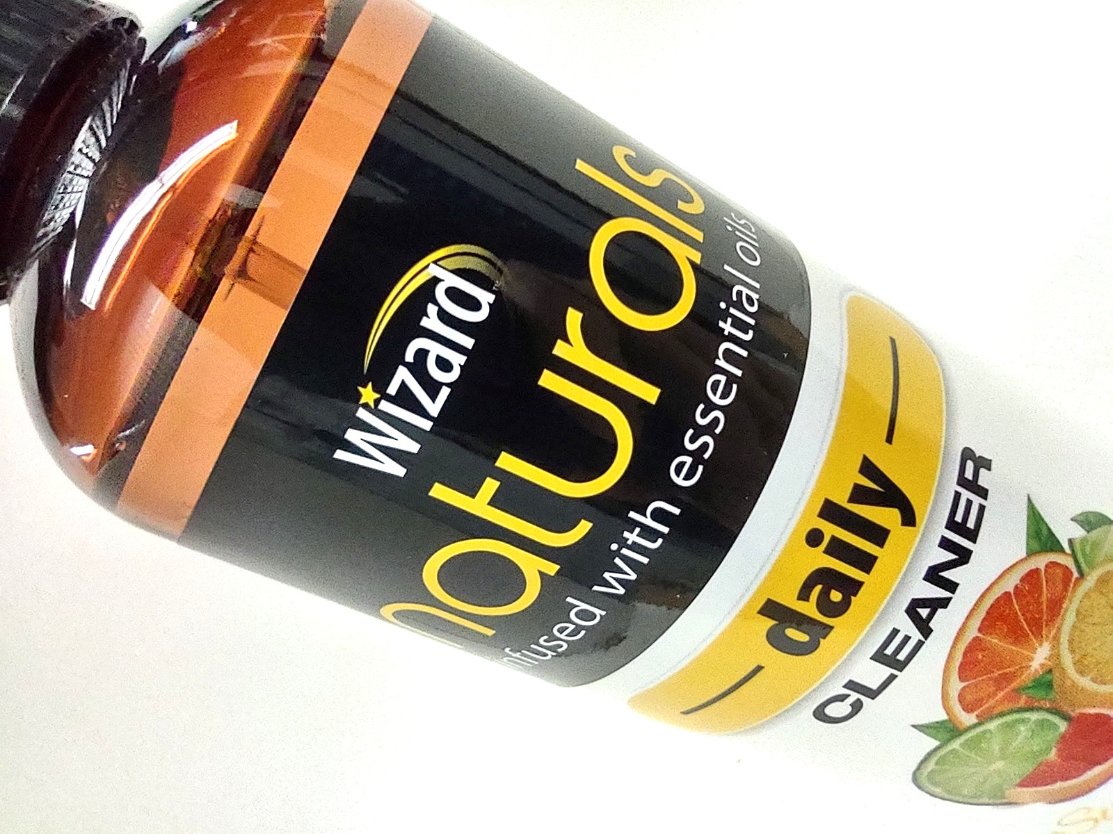 ( 3 ) Wizard Naturals In W/Essentials Oils Daily Cleaner Sunny Citrus 13 oz Ea