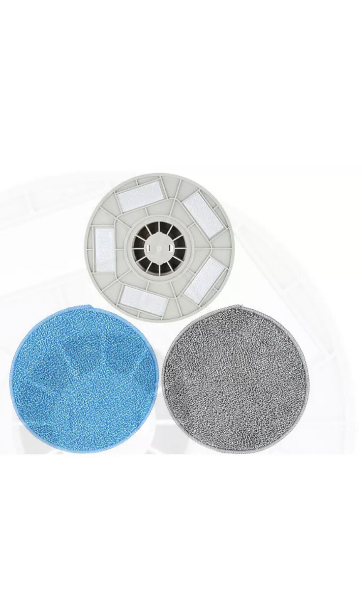 6-Piece Compact Cordless Power Scrubber with Cleaning Attachments – White – New