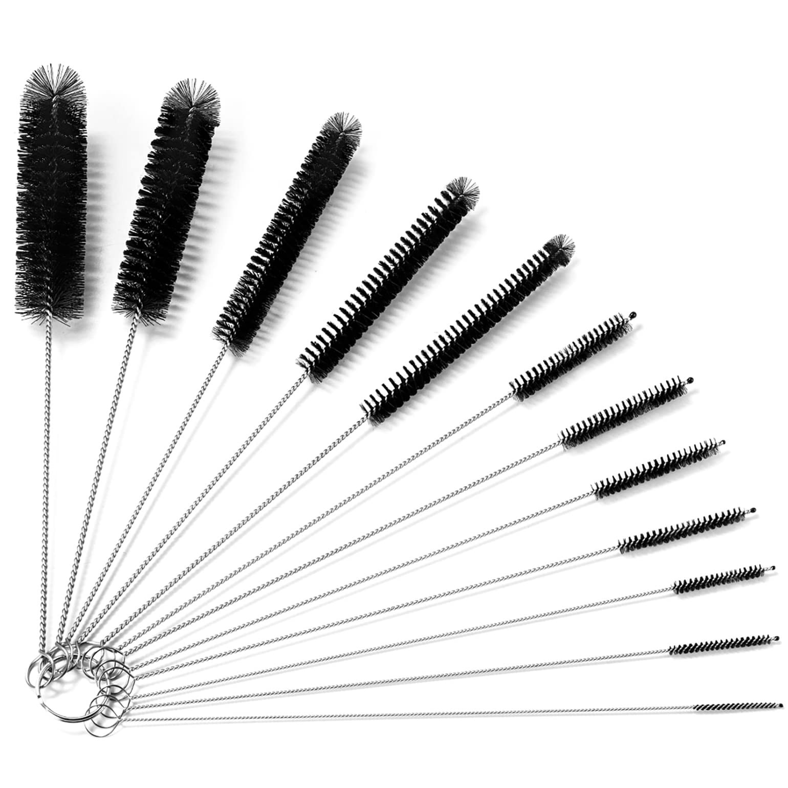 9.5 Inches Long Straw Cleaner Brush Set, 12 Pack Straw Pipe Cleaner Brush Set,