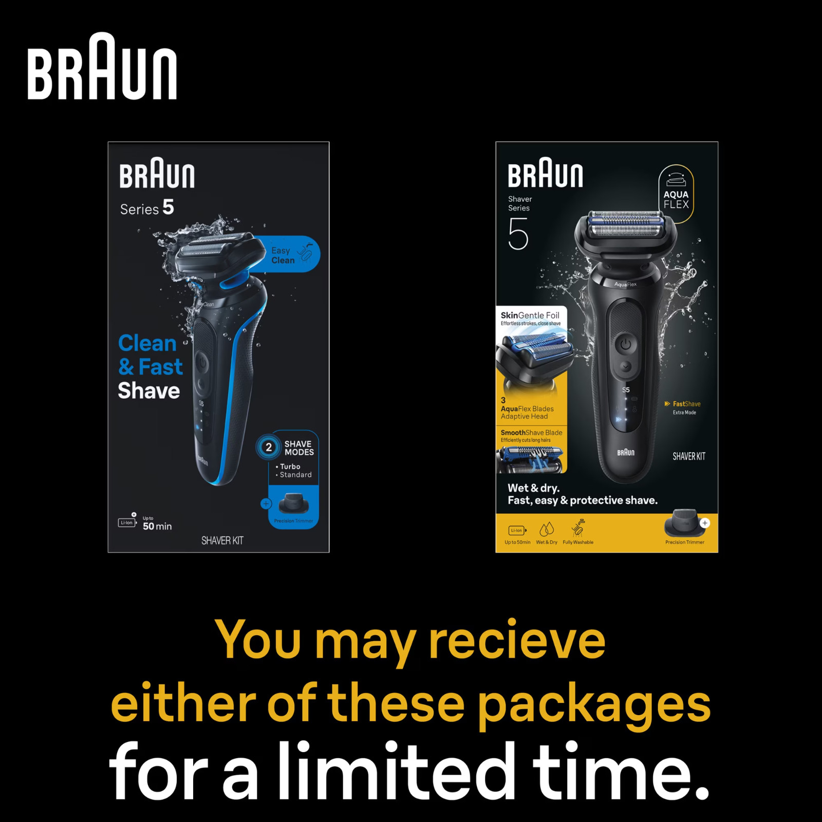 Braun Electric Razor for Men Series 5, Electric Shaver, Beard Trimmer S5 5120s
