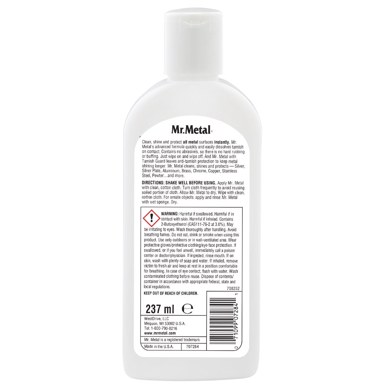 Mr. Metal Mild Scent Metal Cleaner 8 oz Liquid (Pack of 6)