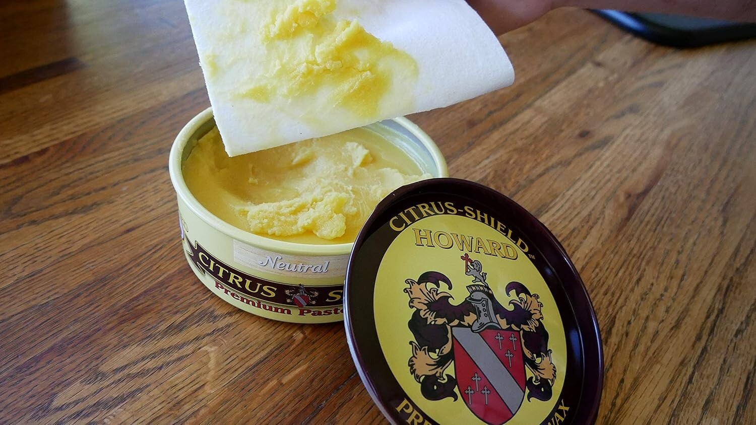 Enhance Your Furniture’s Shine – Howard Citrus Shield Paste Wax, 11 oz Neutral