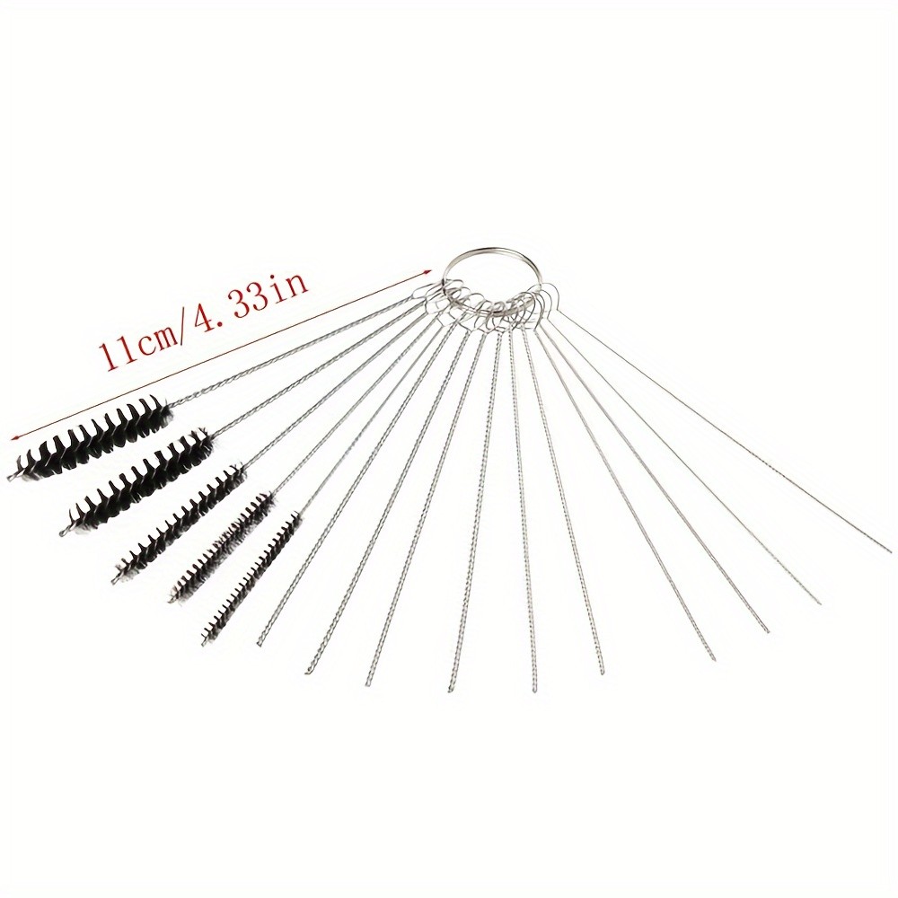 Premium Quality Reliable 15-Piece Carburetor Cleaning Brushes for Car Motorcycle