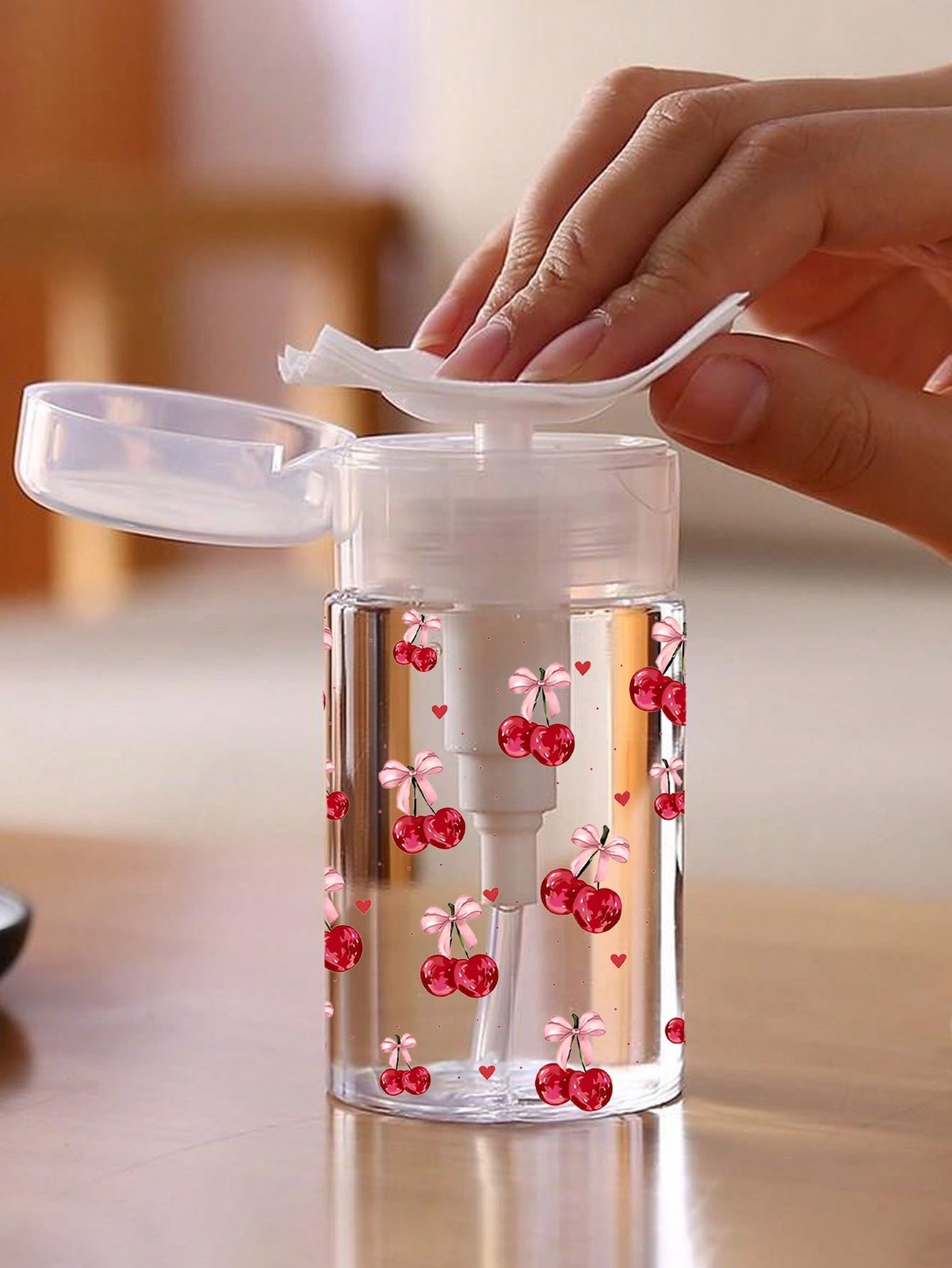 Clear PET Refillable Travel Bottle No Pattern 120ML Pump Dispenser For Toner