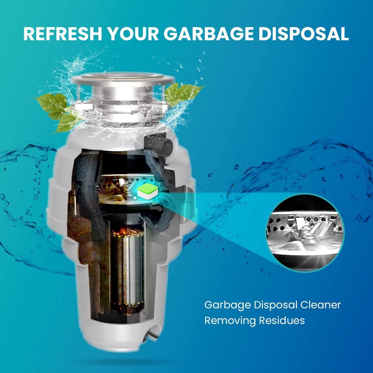 Garbage Disposal Cleaner and Deodorizer 28 Tablets Sink Foaming Garbage Disposer
