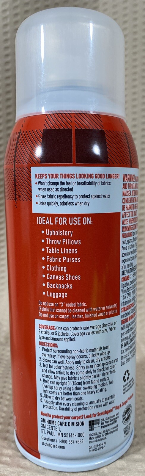 2-Pack 3M Scotchgard Heavy Duty OUTDOOR + FABRIC Water Shield 10oz Spray Bottles