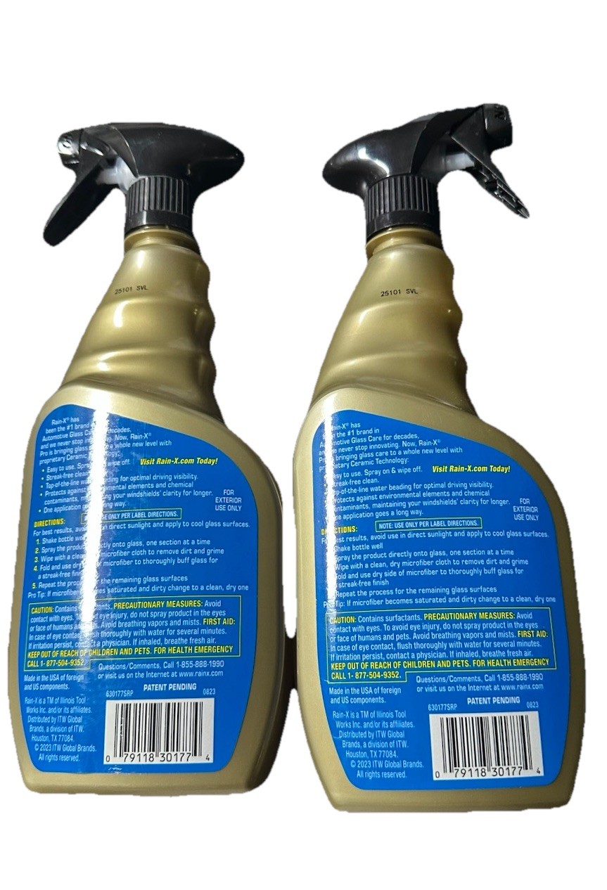Rain-X 630177SRP Cerami-X Glass Cleaner + Water Repellent, 23Oz – Cleaning Effec