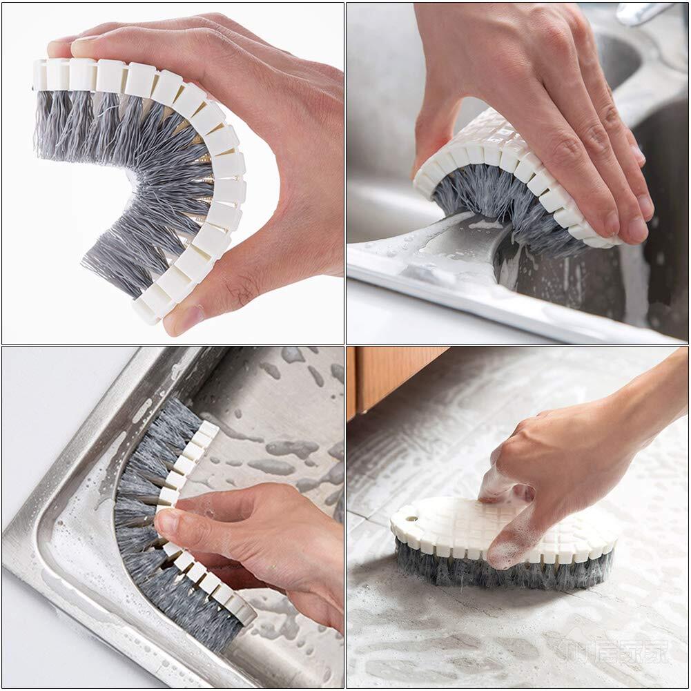 4pcs Multipurpose Cleaning Brush Setkitchen Cleaning Brushesincludes Grips Dish