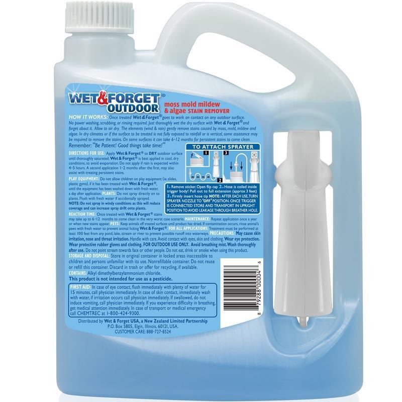 Outdoor Surface Cleaner Ready to Use Moss Mold Mildew Algae Stain Remover