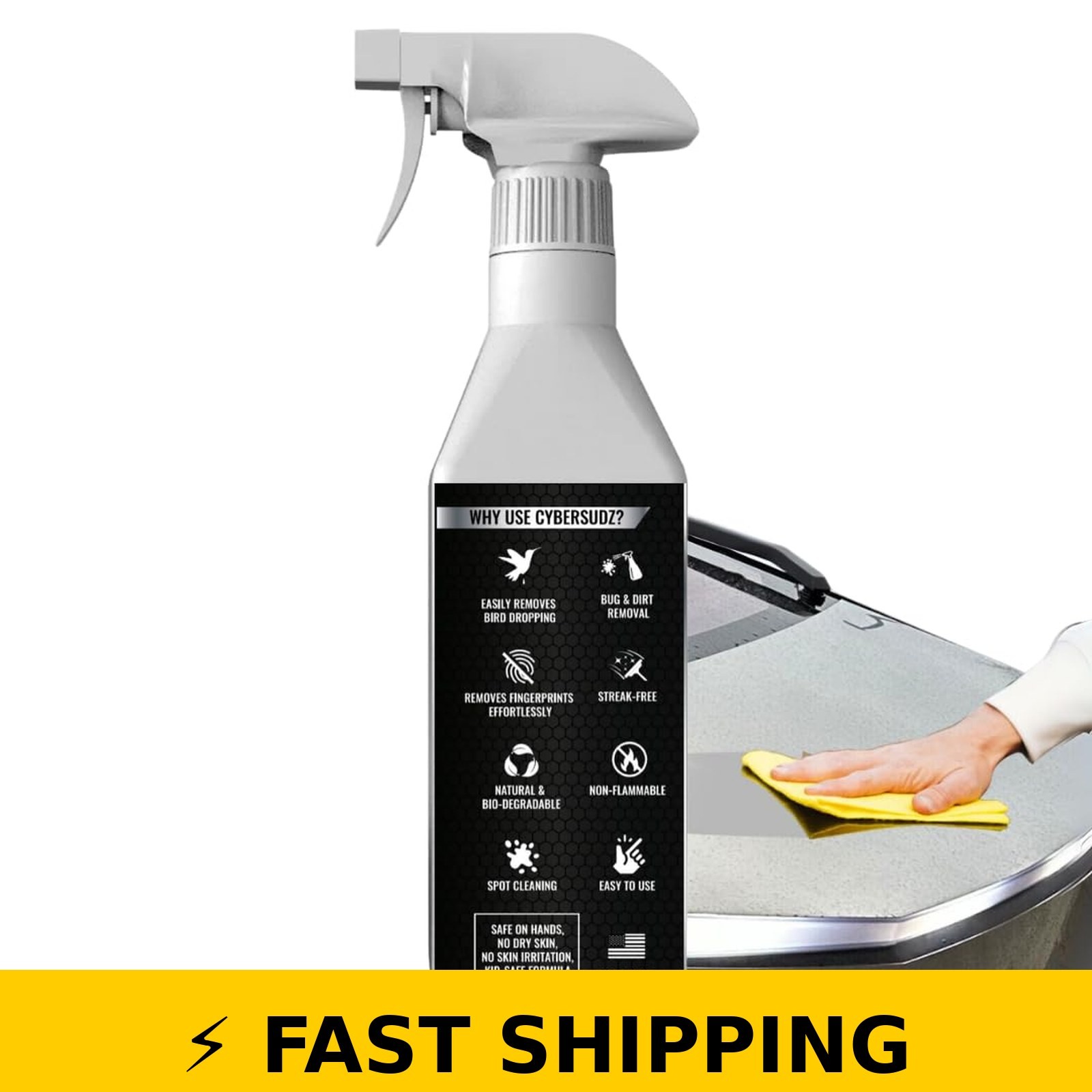 CyberSudZ Waterless Stainless Steel Wash for Tesla CyberTruck 17 Fl. Oz.