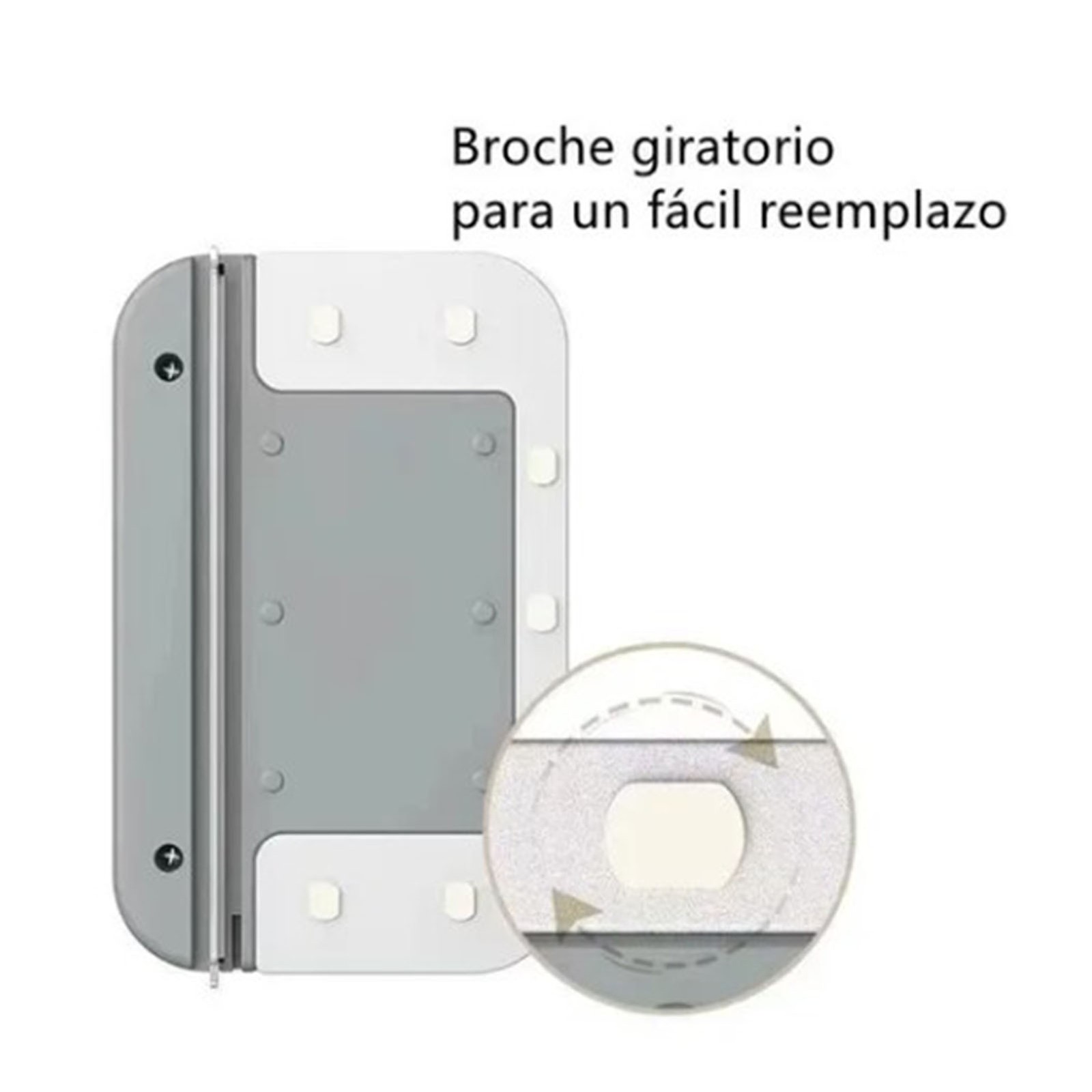 Magnetic Window Cleaner Sturdy Tool For Use Gray 15x10cm Premium
