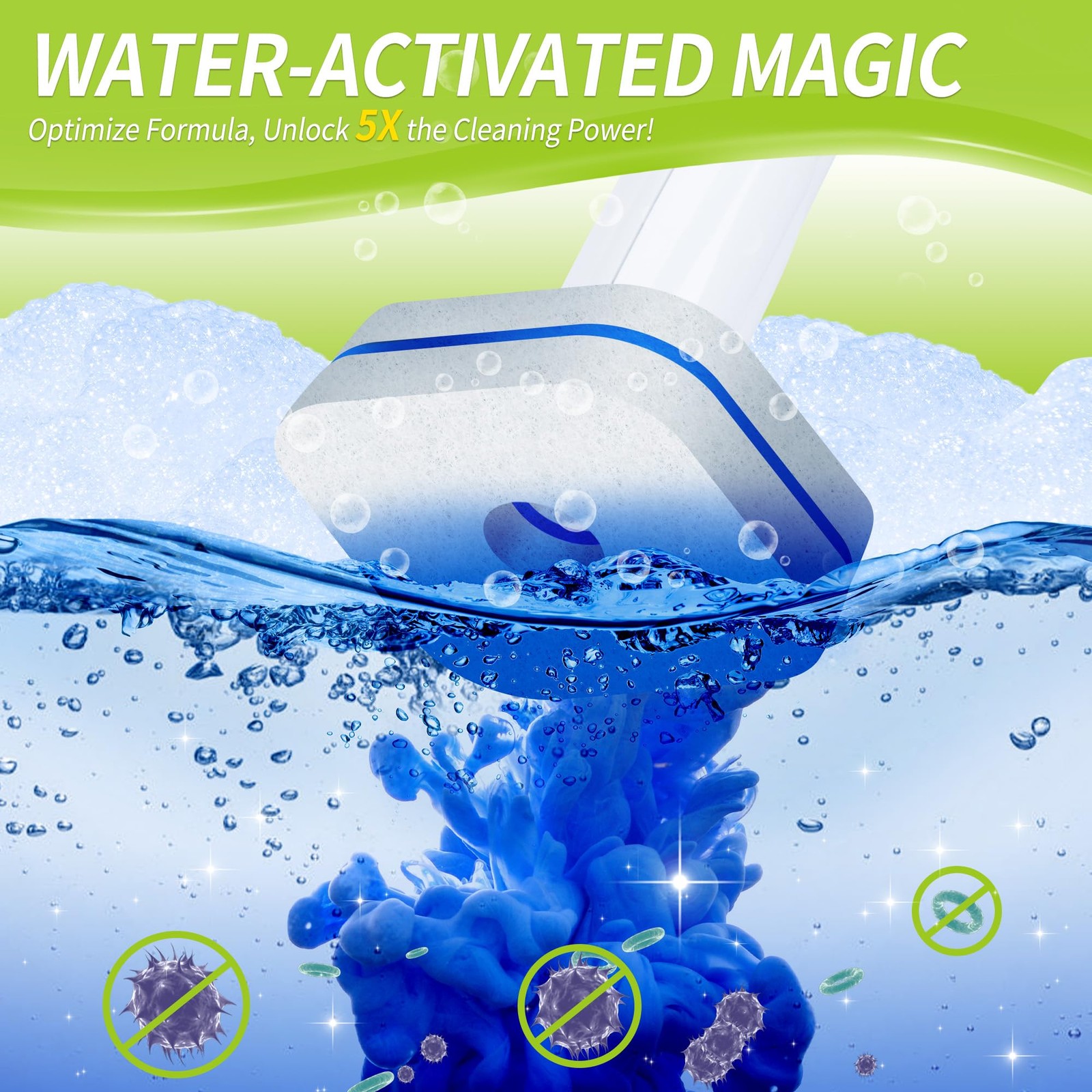 Toilet Bowl Cleaner Wand Refills Compatible with CLOROX, 63 Count Disposable …