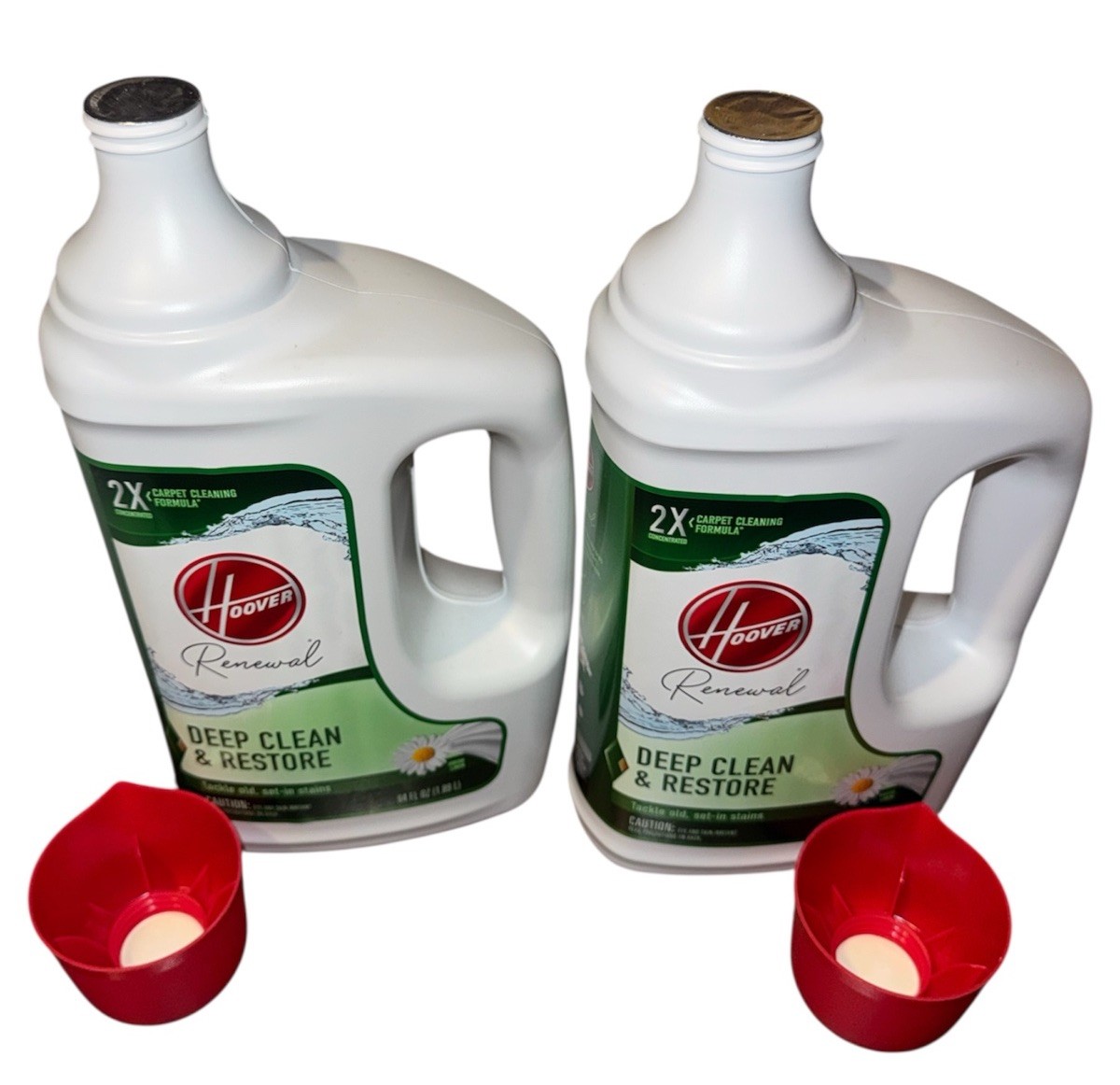 (2 Pack) Hoover Revive Renew Carpet Concentrated Machine Cleaner Solution, 64 oz