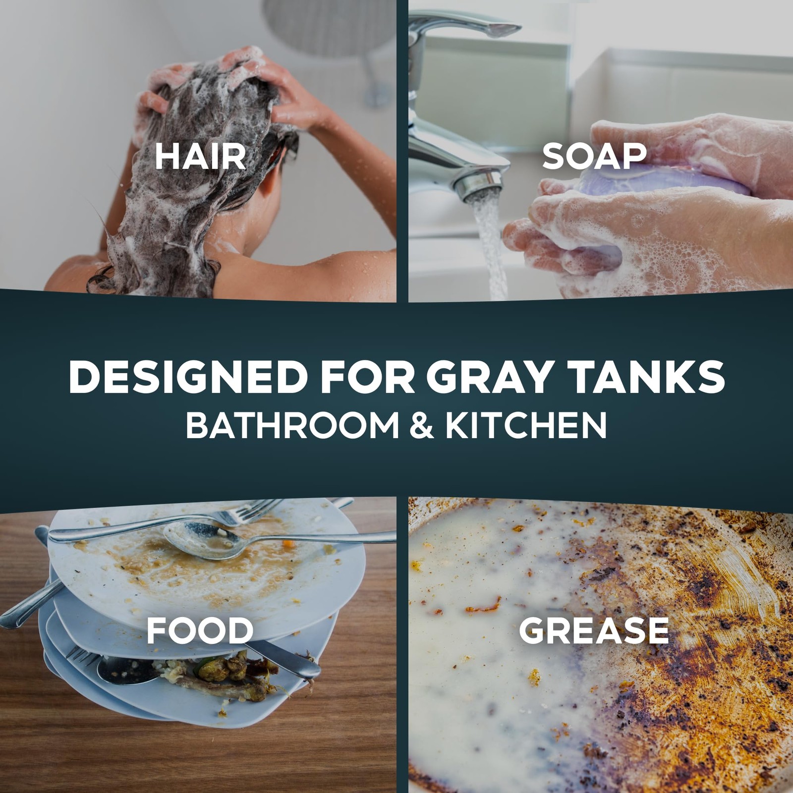 Liquified RV Toilet Treatment – Gray Holding Tank Digester – Odor Eliminator …
