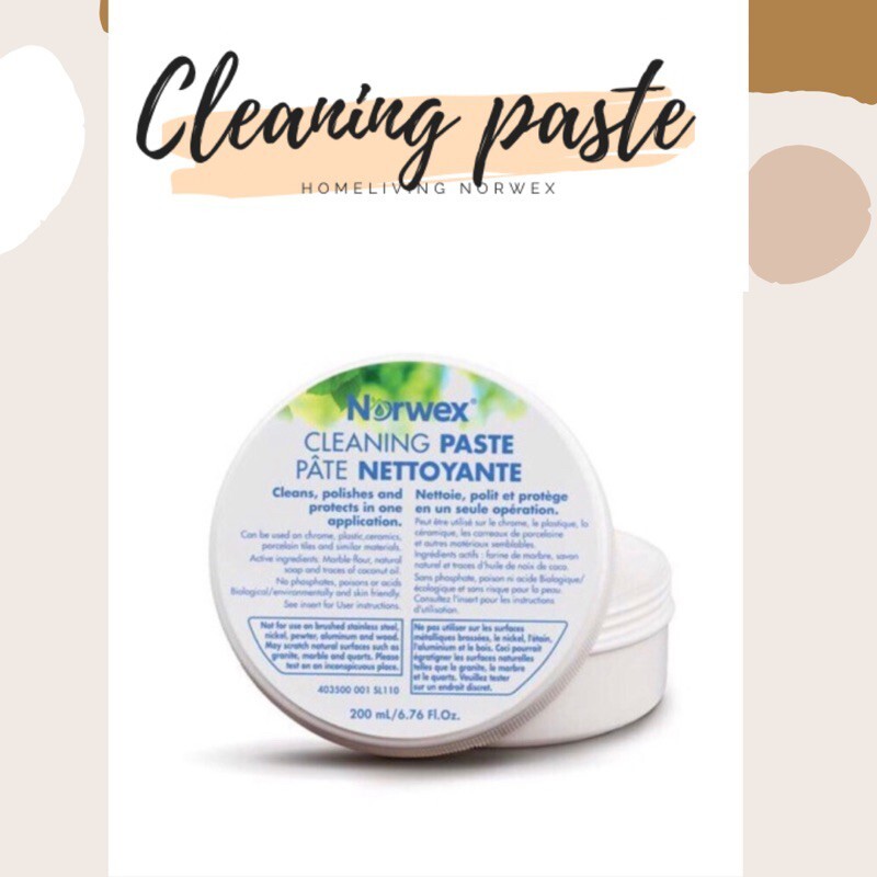 Cleaning Paste Norwex Cleans Dirt, Stain Removal & Polish 200ml 6.76fl oz