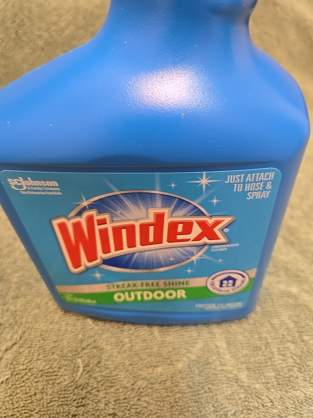 Windex Outdoor Glass & Patio Cleaner, 32 Fl. Oz., Connects to Hose End