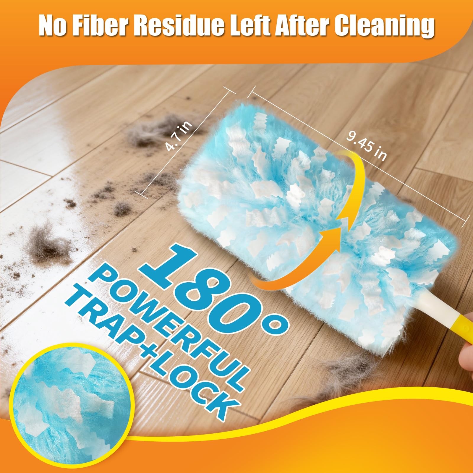 40 Count Duster Refills with Swiffer Duster, 180° Disposable Multi-Surface Mi…