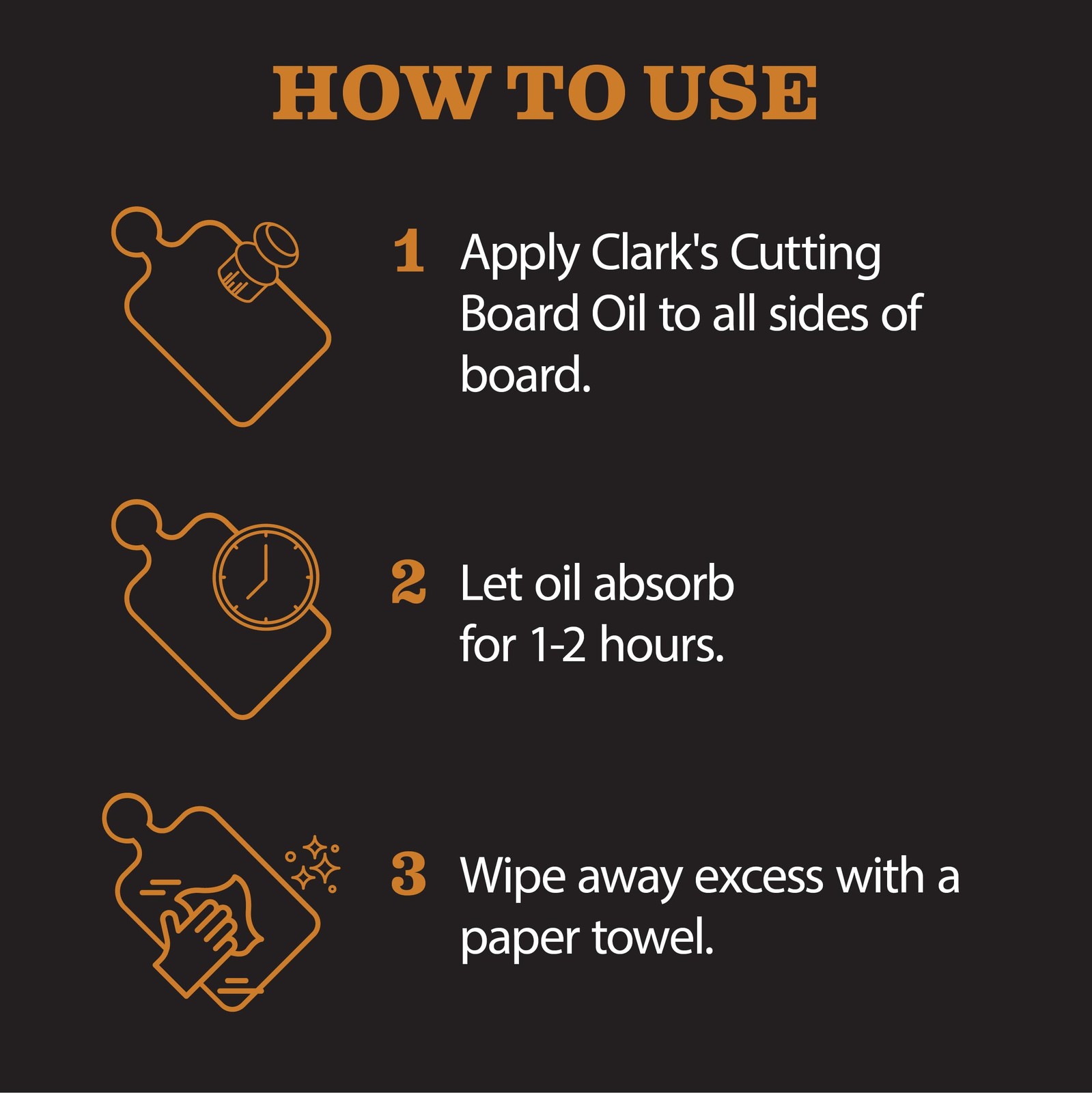 Cutting Board Oil (12oz), Wood Wax (6oz) and Cleaner (12oz) Set – Food-Grade …