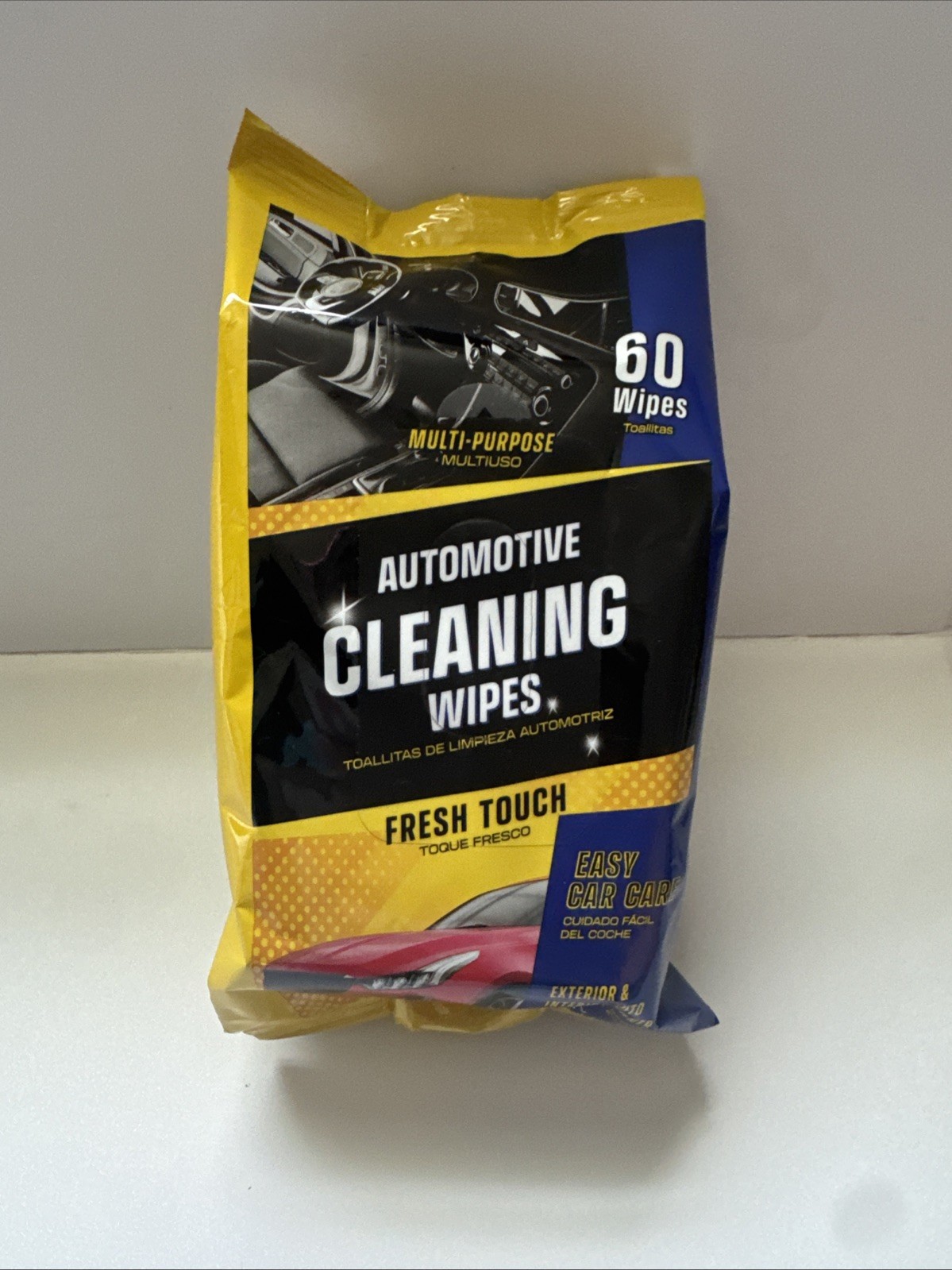 Automotive Multi-Purpose Cleaning Wipes Fresh Touch 60 Wipes Removes Dirt